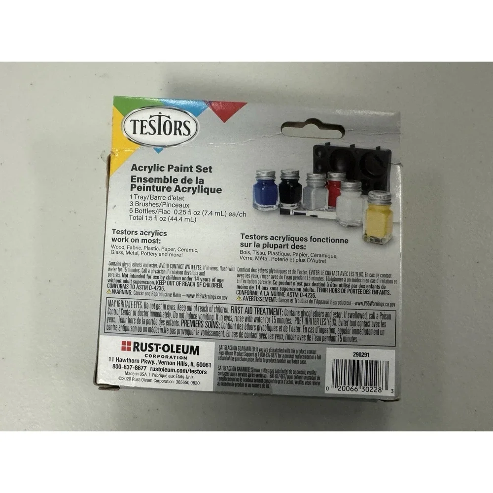 Testors 290291 Acrylic paint set - Multi Surface Paint - 10 Pc Set